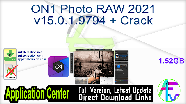 ON1 Photo RAW 2021 v15.0.1.9794 + Crack