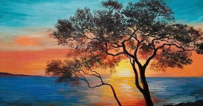 gambar mewarnai pemandangan alam yang indah mari