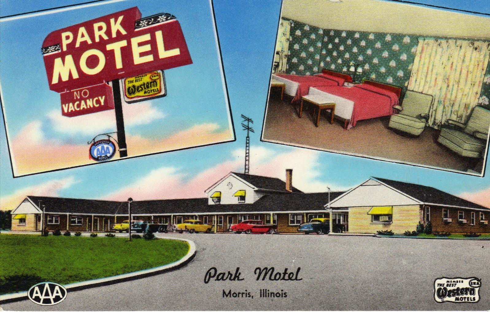 POSTCARDS FROM THE PAST MORRIS, ILLINOIS Park Motel