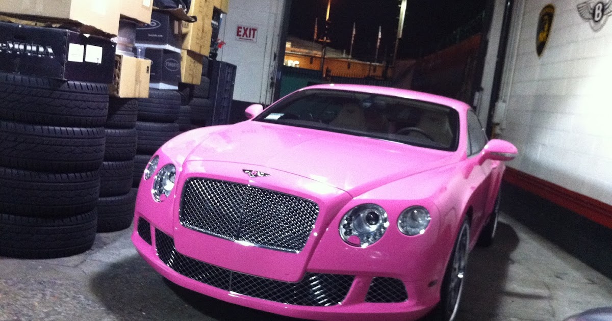 Nicki Minaj Bentley Continental Gt in PINK ROADSTARR