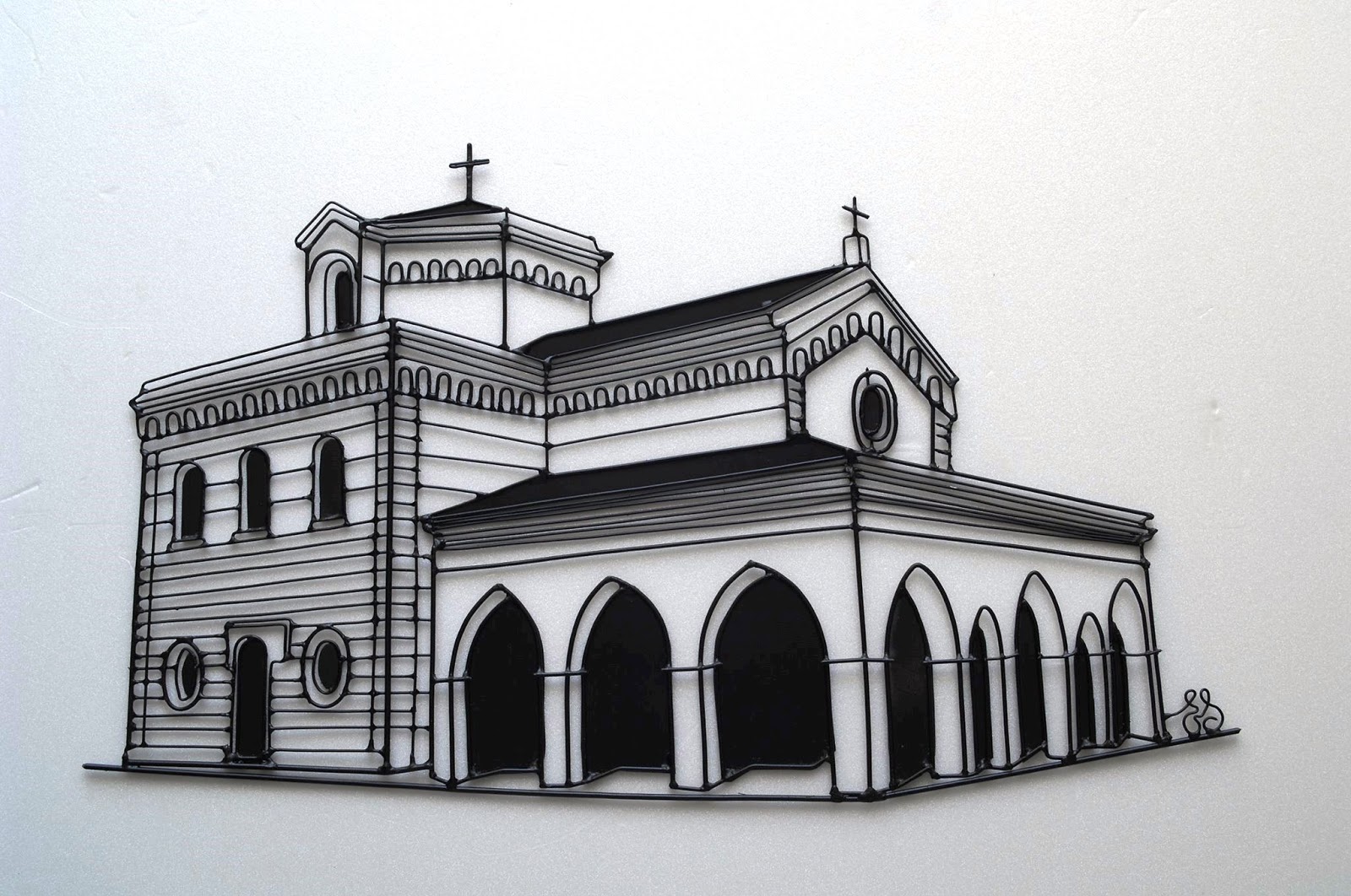 Vasto Gallery Emilio Santoro, l’artista del filo d’acciaio.