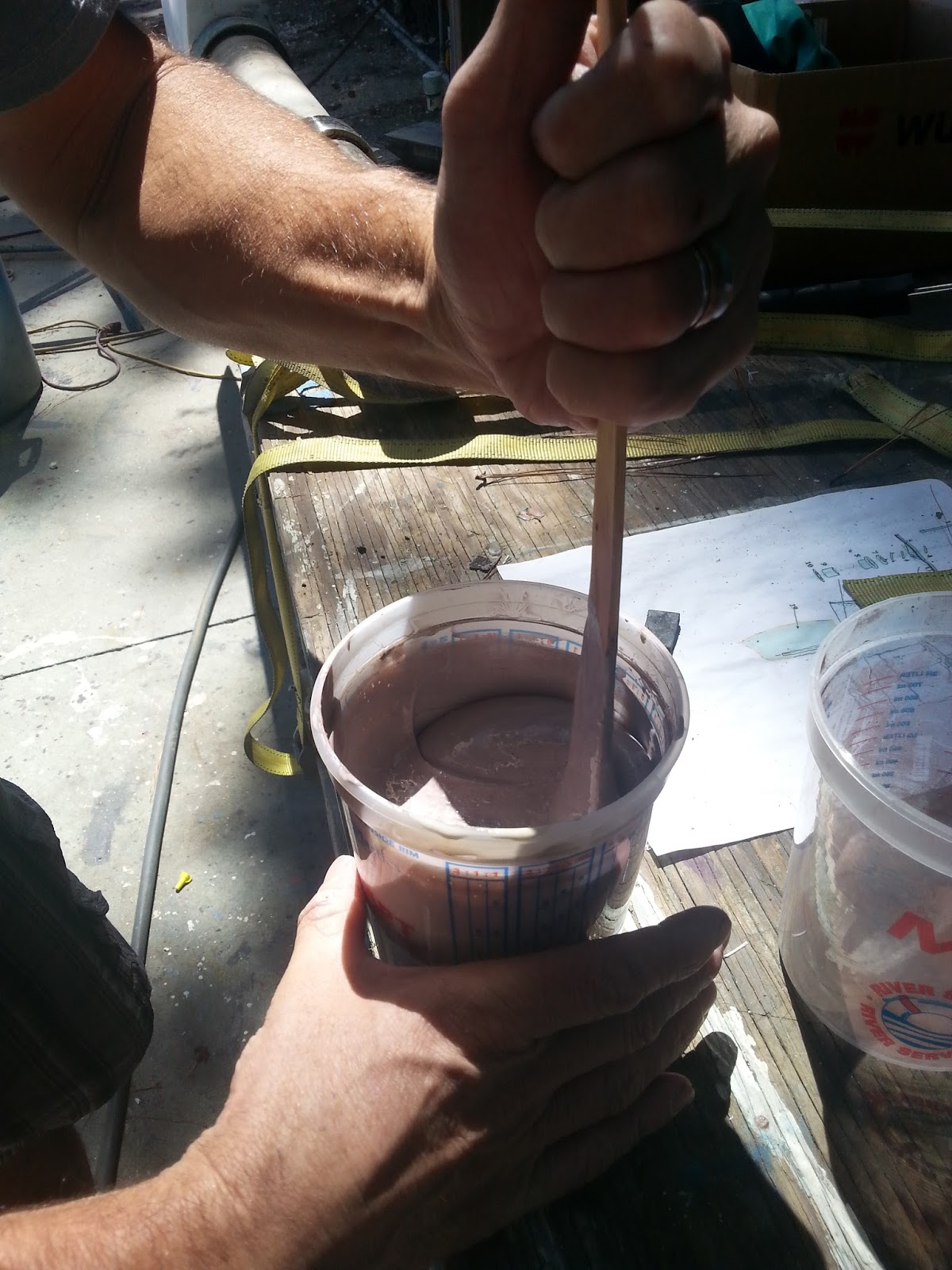 Sailing Luna Sea Project in Pictures Copper Coat Bottom Paint