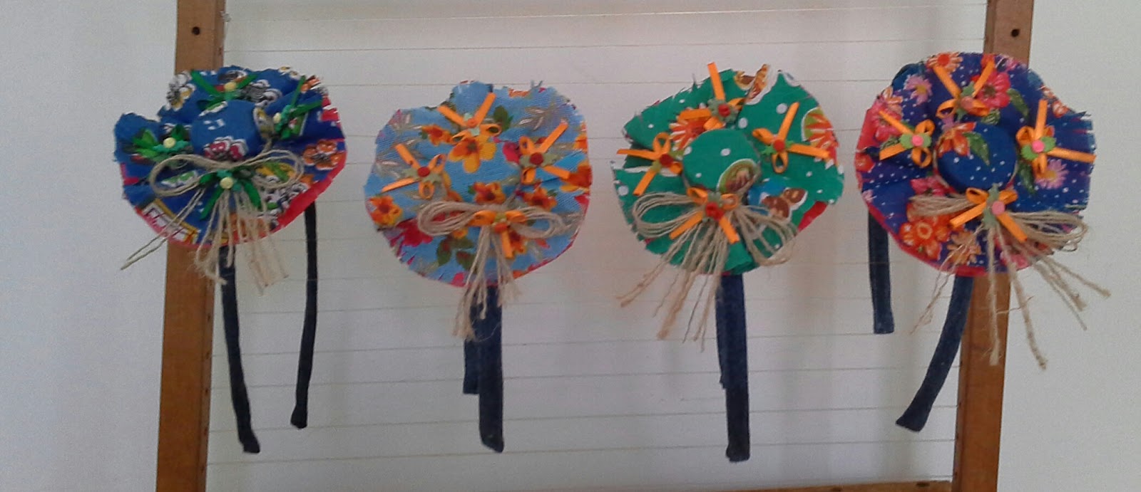 Fuxicrochêteria Tiaras artesanais para Festas Juninas