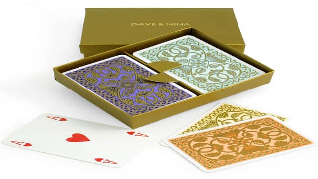 Playing card box design