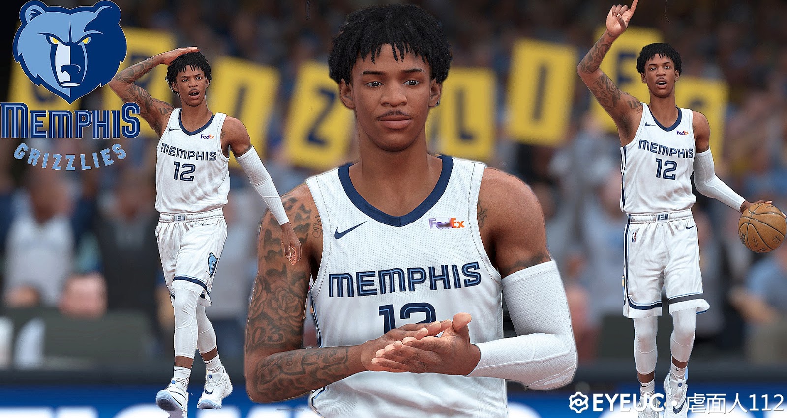 NBA 2K20 Ja Morant Cyberface and Body Model by Face Abuser