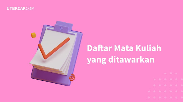 Mata kuliah yang ditawarkan