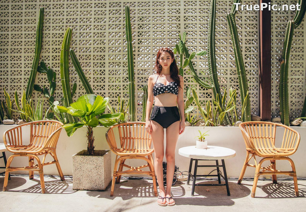 Image Korean Fashion Model - Lee Chae Eun - Flory Dot Bikini - TruePic.net - Picture-14