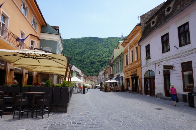 Lasten kanssa Brasovissa, Romania / vanhakaupunki