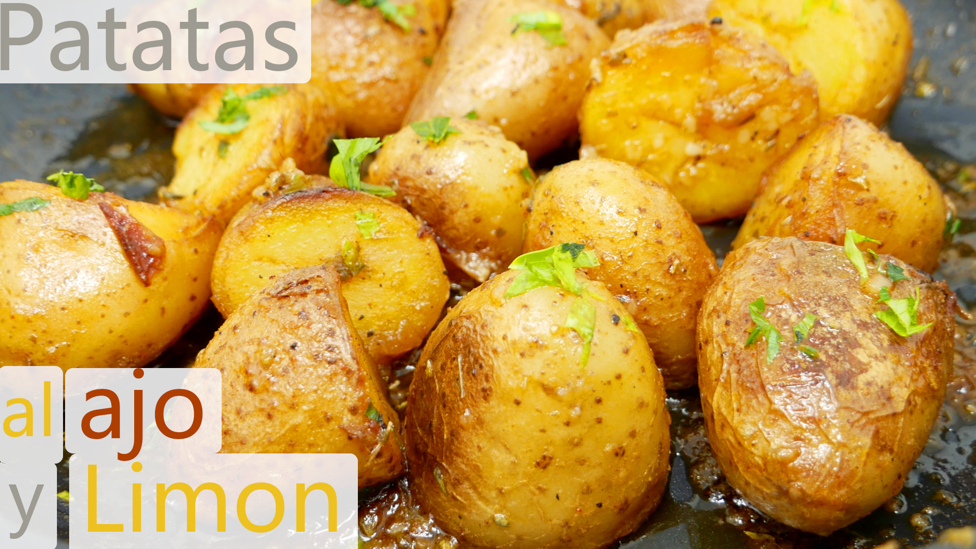 Patatas salteadas al ajo y limón