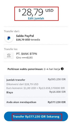 Nominal Penukaran Dollar ke Rupiah (IDR) Nominal Penukaran Dollar ke Rupiah (IDR)