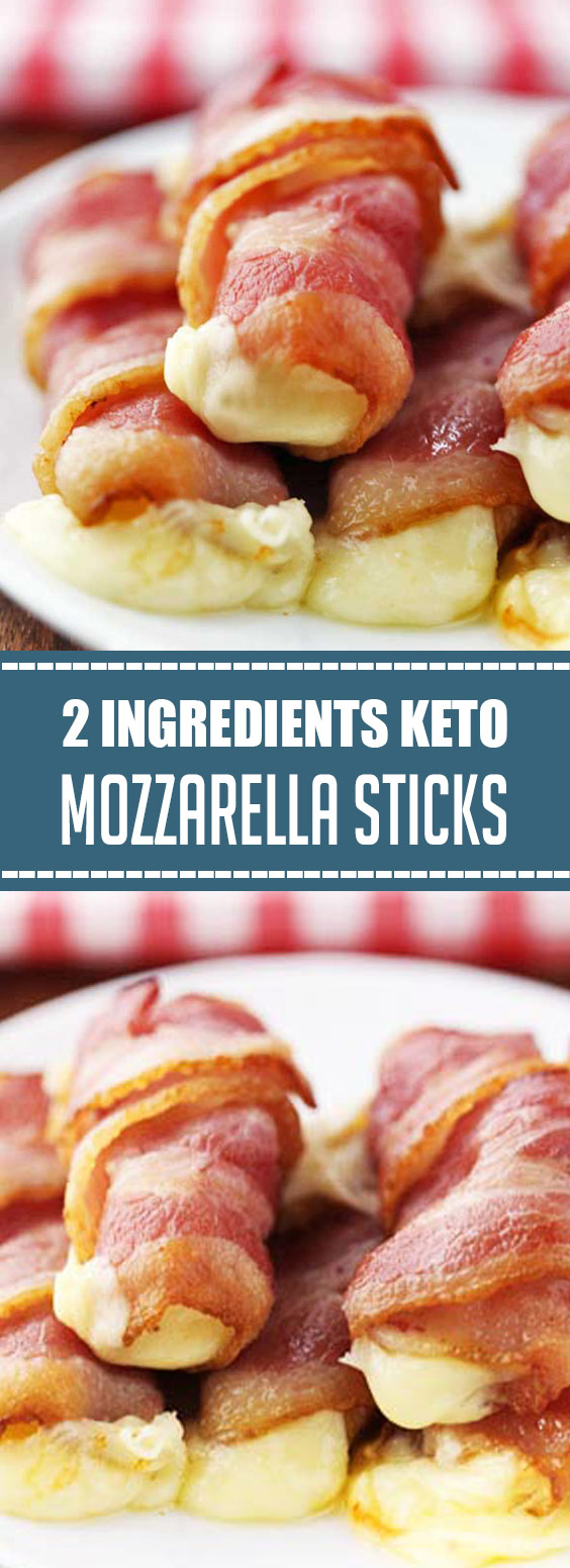 2 Ingredients Keto Mozzarella Sticks FOOD RECIPES