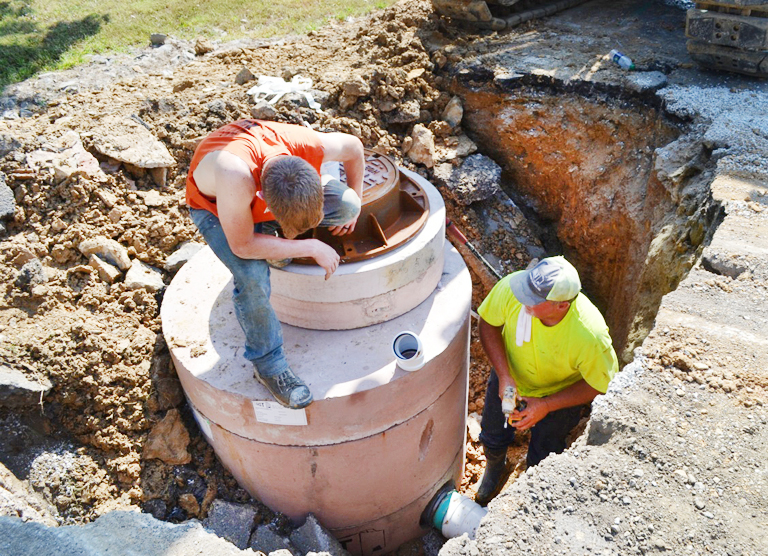 The Press Online Marion sewer work continues