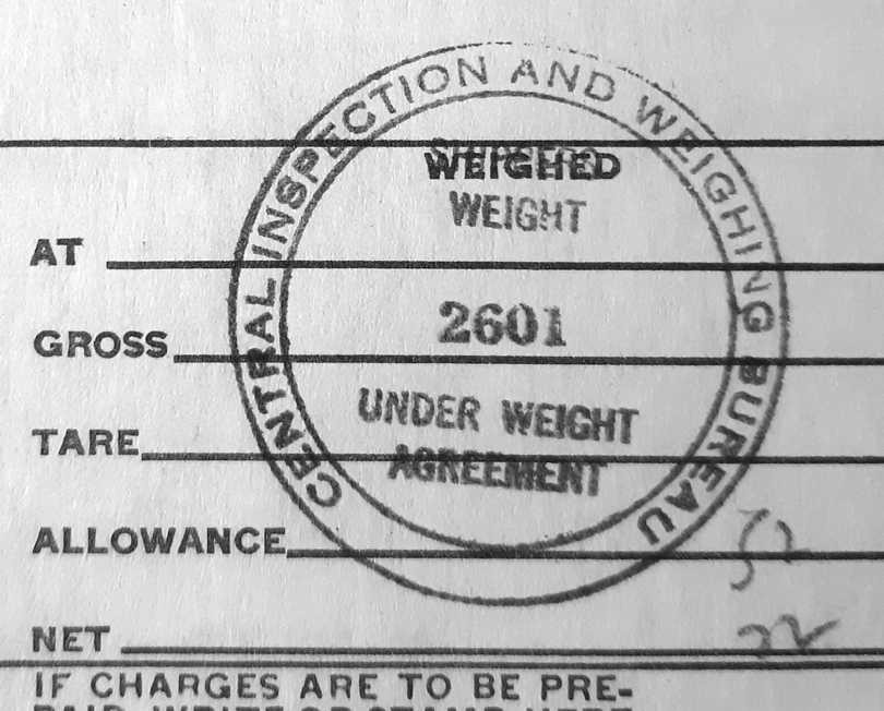 modeling the SP Waybills, Part 79 weight stamps