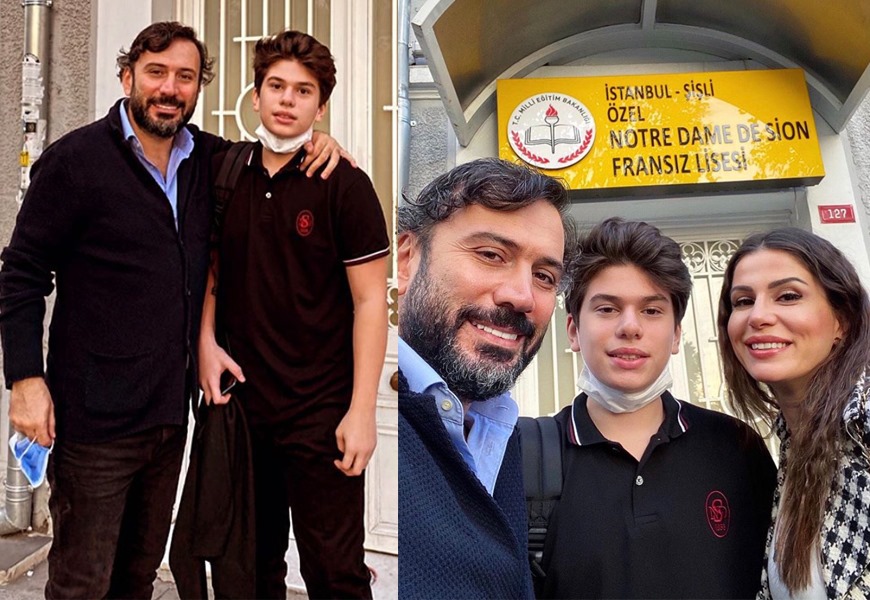 Ertem Şener, oğlunun ilk okul gününde zengin özel Fransız kolej Yıllık 121888716_3232531120202532_3634313127195953530_n