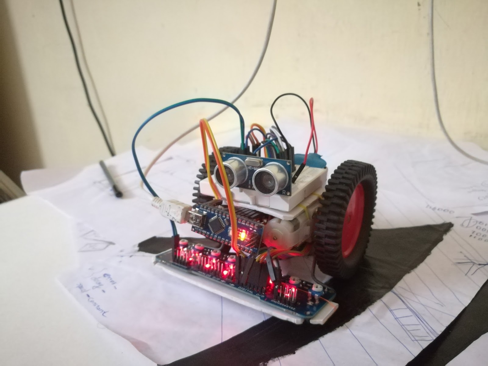ELECTRONIC CONNECTORS: IR LINE FOLLOWING ROBOT USING IR SENSOR ARRAY(8