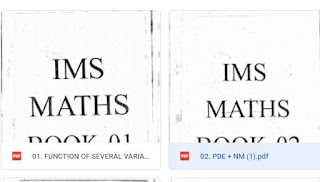 IMS Mathematics Optional Notes