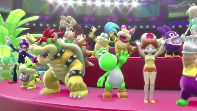 Opening Movie Mario & Sonic in Rio Nintendo Direct Mario & Sonic Rio 2016 Olympic Games Opening Movie cutscene Bowser Jr. Larry Koopa Wendy O. Waluigi Yoshi Daisy Nabbit