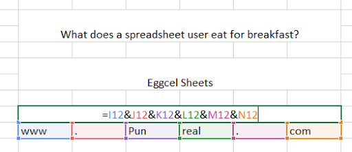 Eggcel sheets are almost as tasty as these Excel puns.