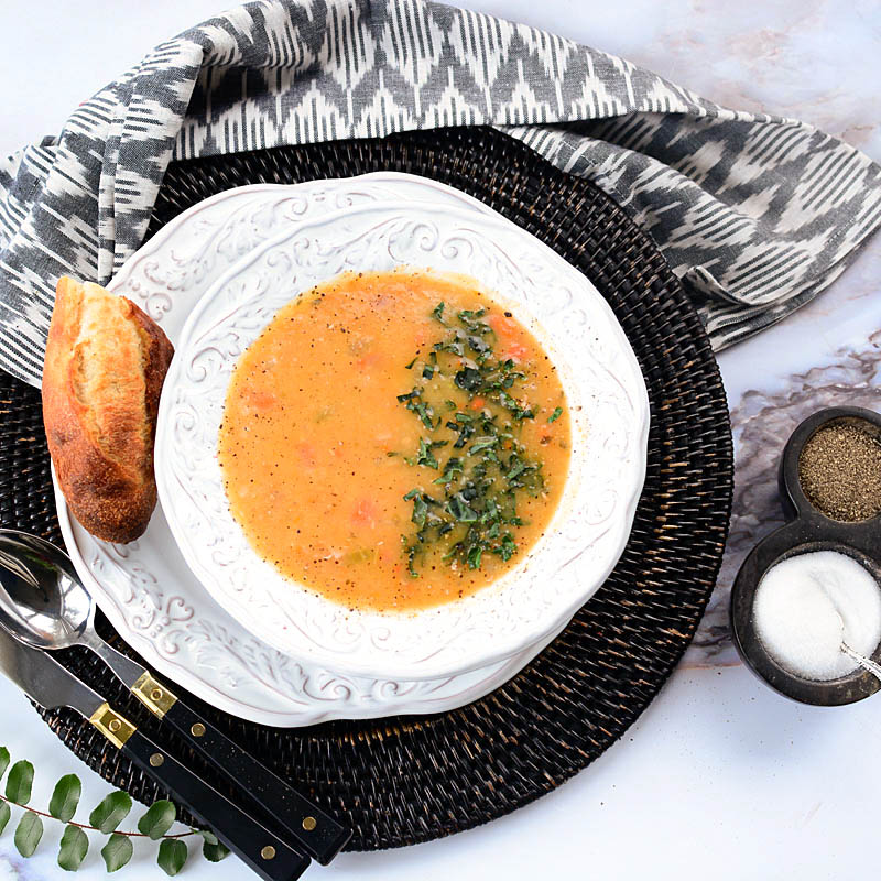 Savoring Time in the Kitchen Navy Bean Soup with Kale and Happy 2019!