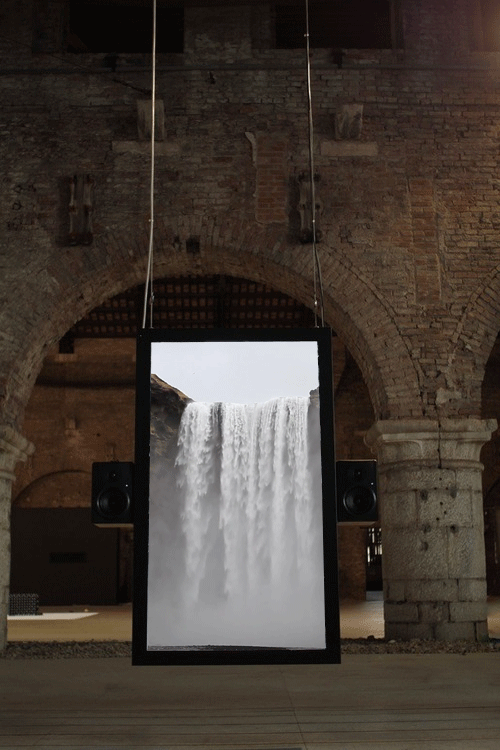 Art Installation Waterfall, Venice, Italy