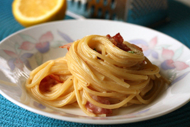 Špageti alla Carbonara sa limunom