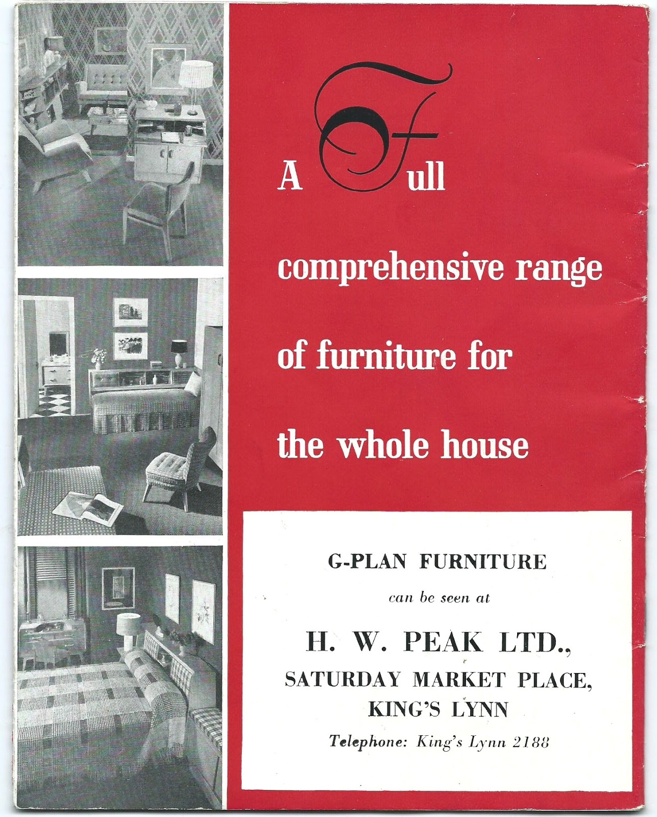 Space Vintage and Retro Original 1950's First GPlan Catalogue