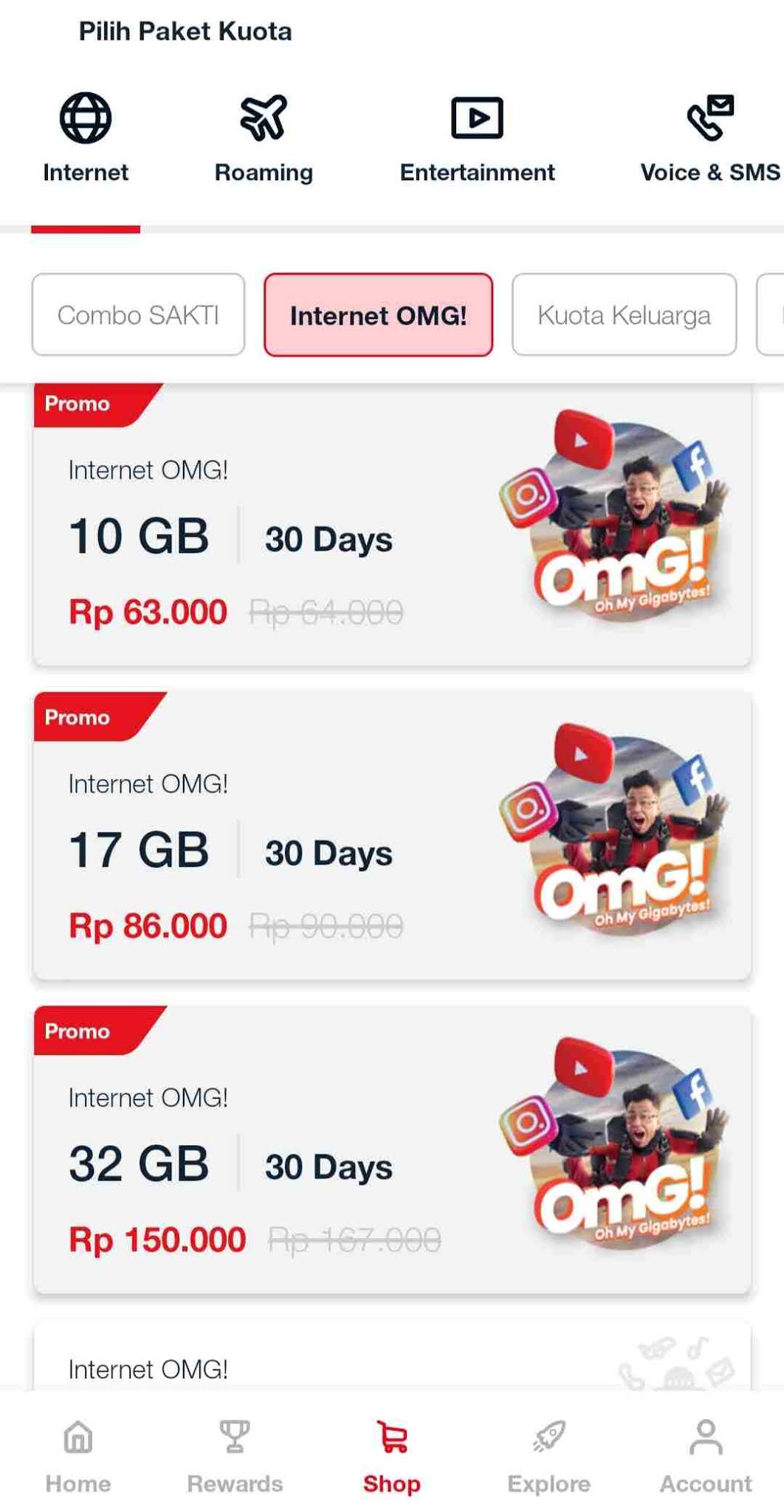Paket Data Simpati Bulanan