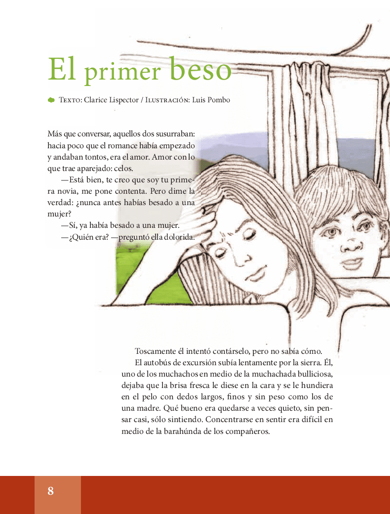 El primer beso - Español Lecturas 6to 2014-2015 