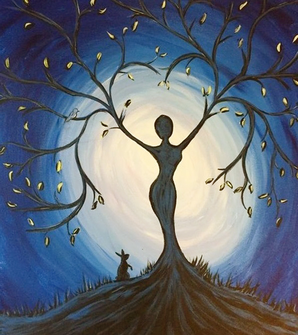 Acrylbilder zum Nachmalen