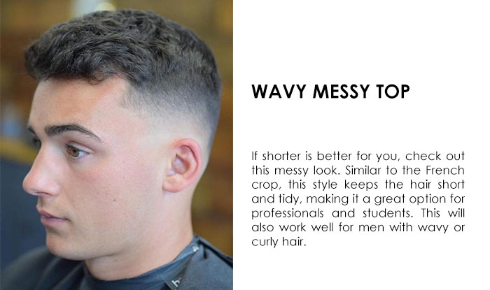 | 29 Different type of Tapper Fade Haircuts for Men | NeoStopZoneWavy Messy Top