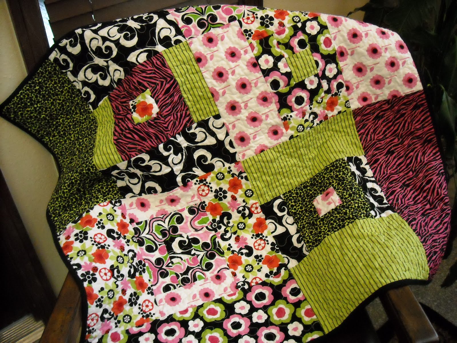 rfavoritethings Baby quilt using fat quarters