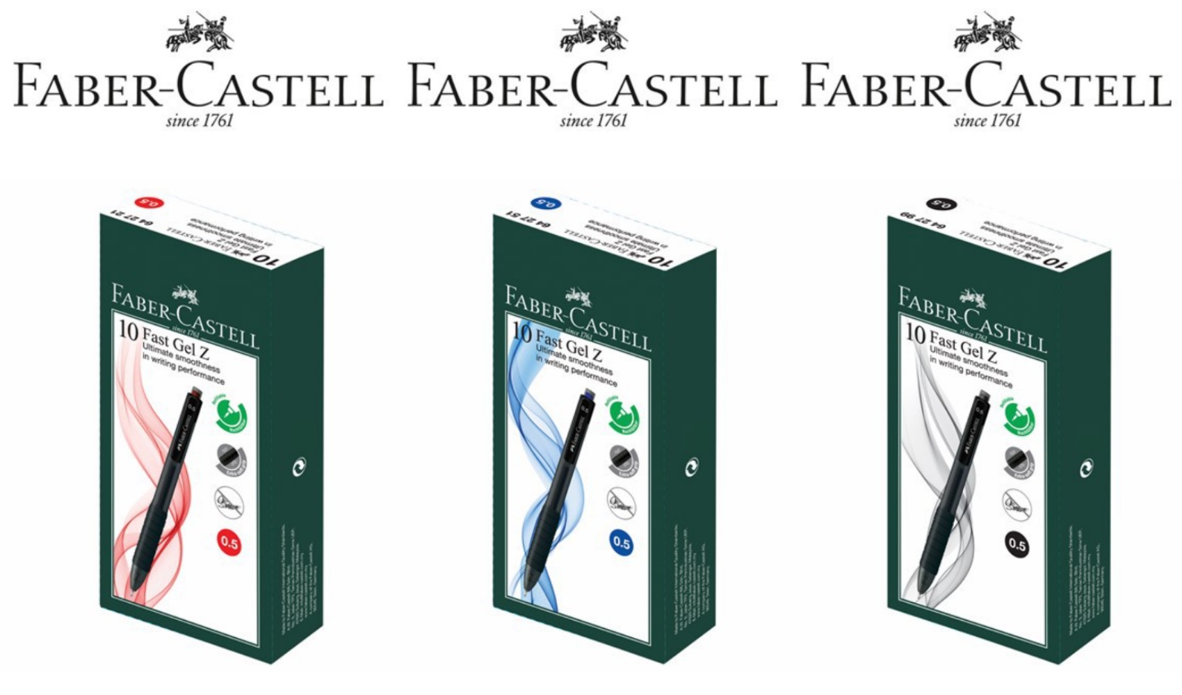 Sara Wanderlust FaberCastell Smoothest Gel Pen Fast Gel Z
