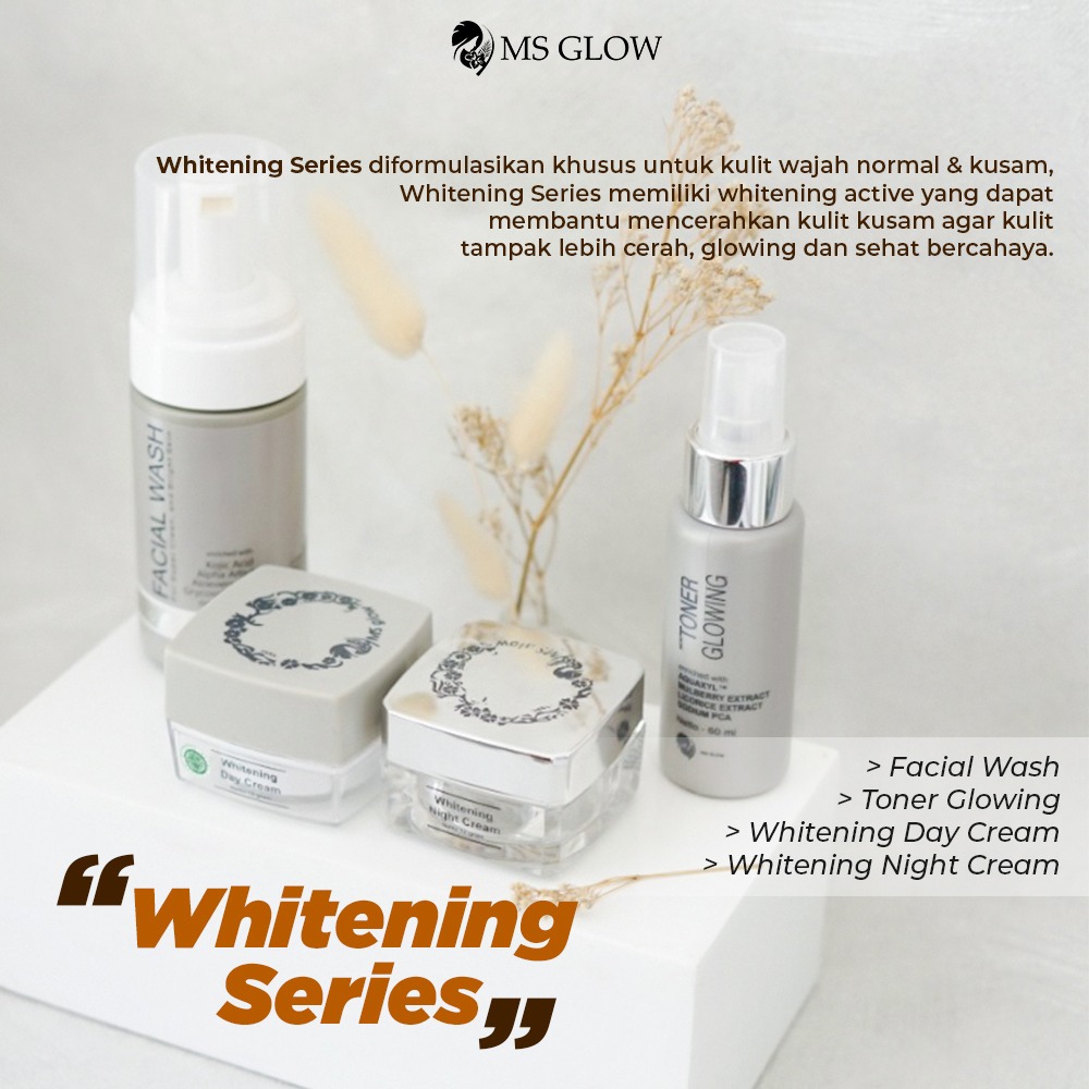 paket ms glow whitening series