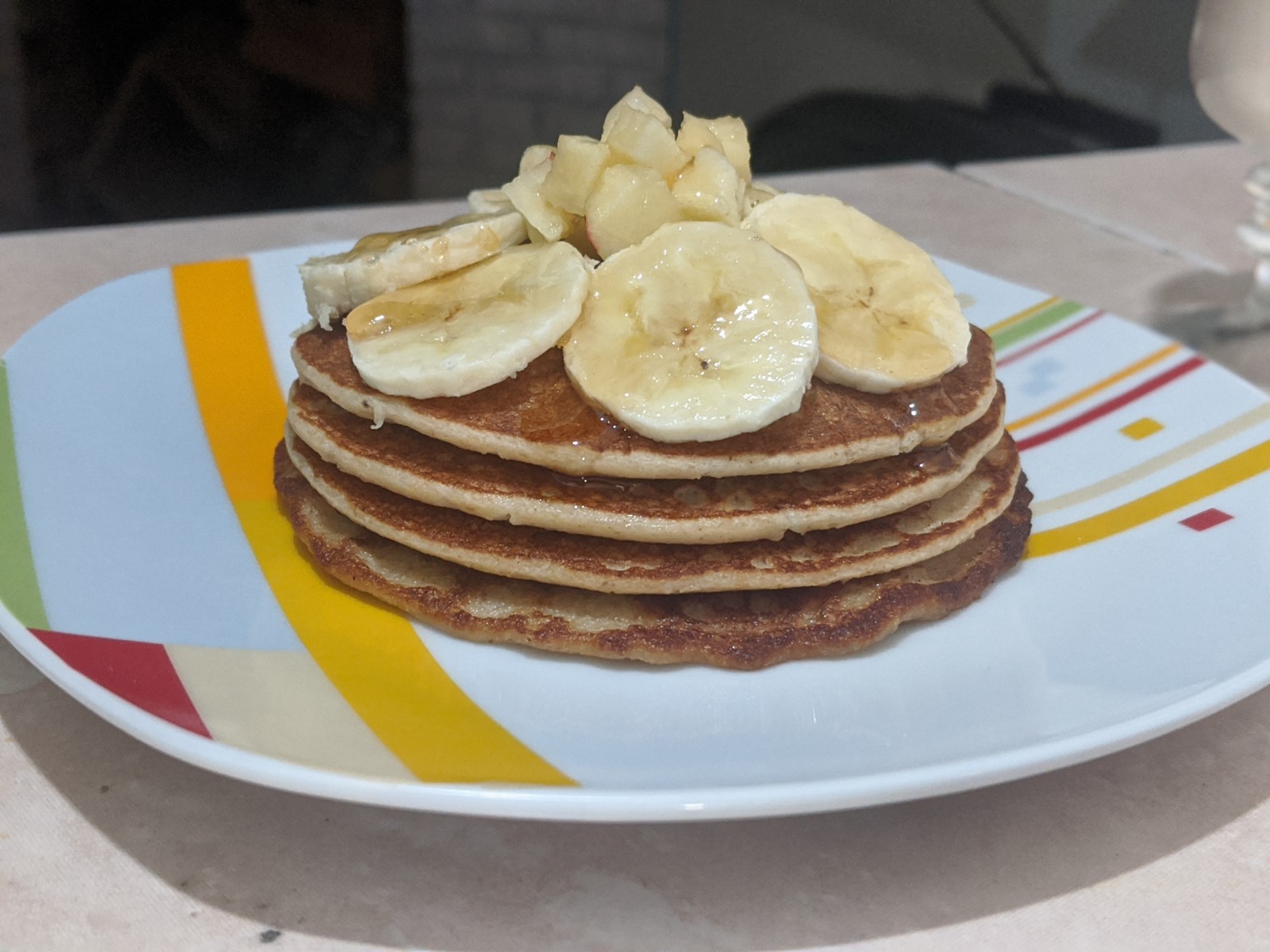 Panqueques de banana y avena (hot cakes) Receta