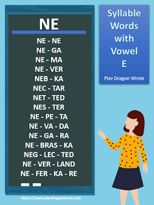 Syllable Words with the Big Vowel Letter E - Effective Reading Guide for Kids