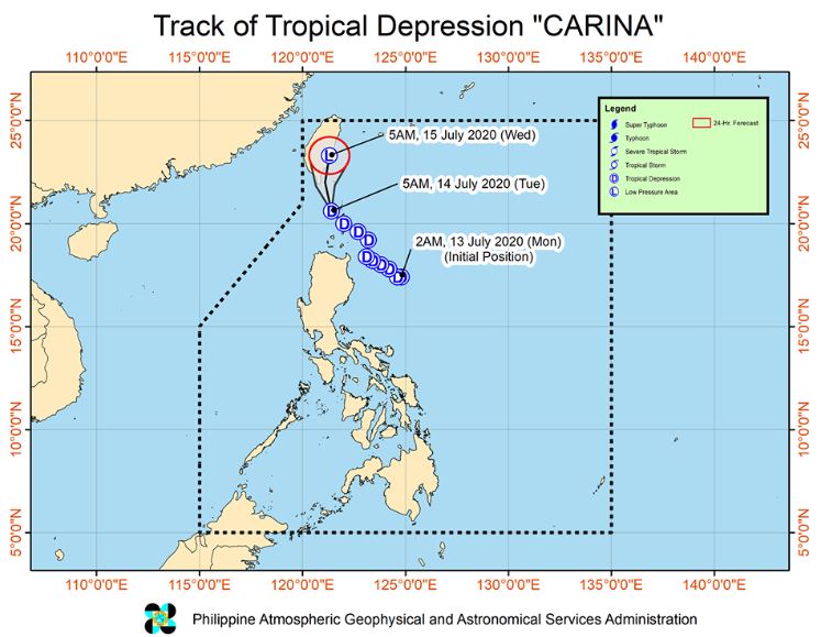'Bagyong Carina' PAGASA weather update July 14, 2020