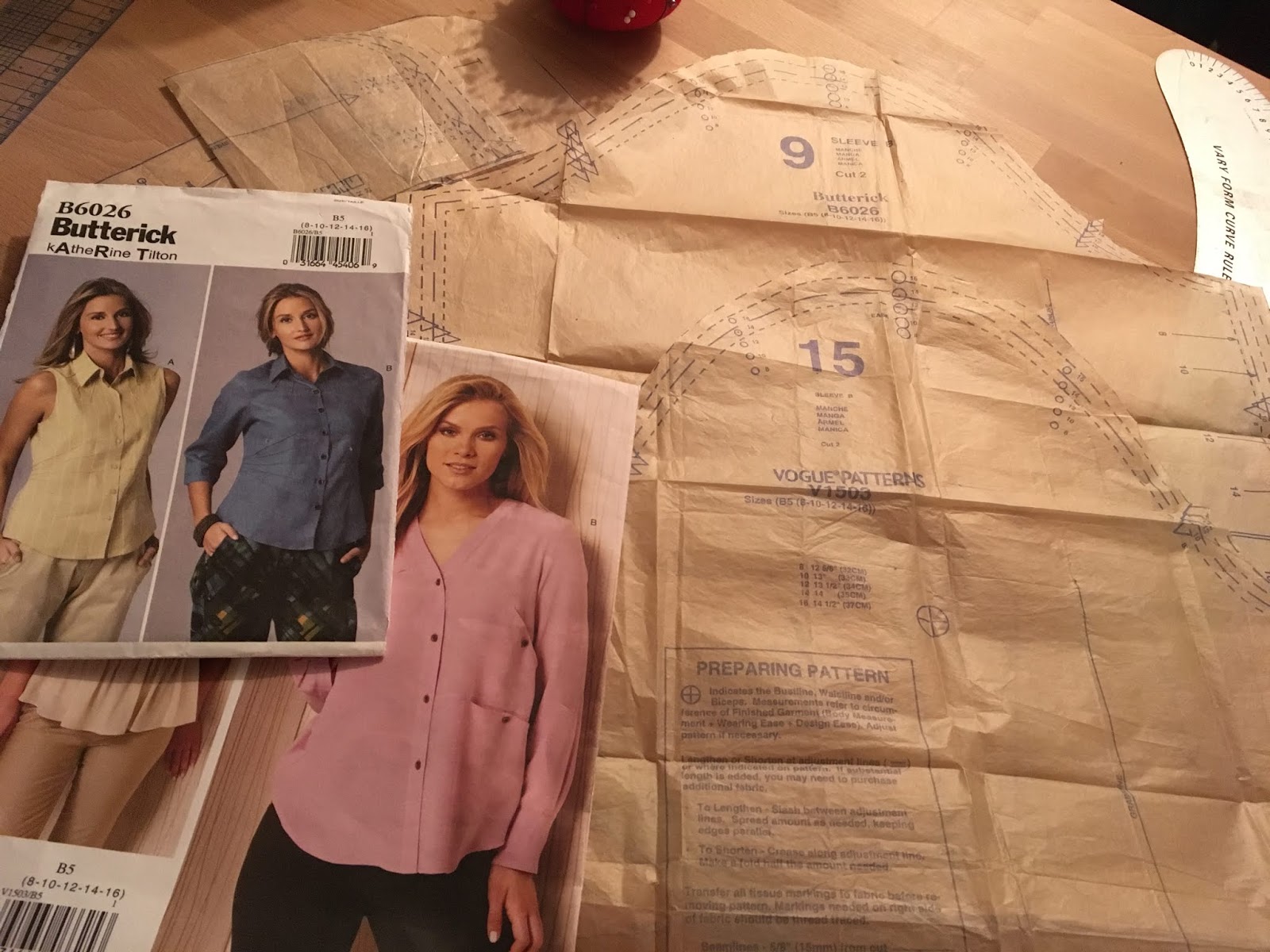 Sew Essentially Sew Mix & Matching Pattern Pieces Butterick 6026 and