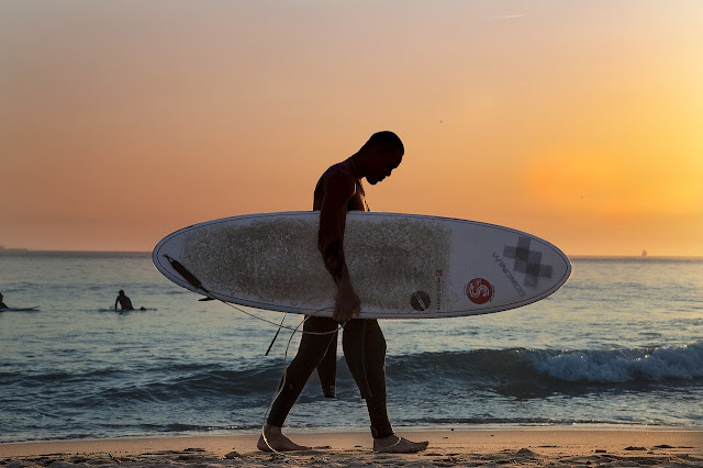 Surf en la playa de el Palmar