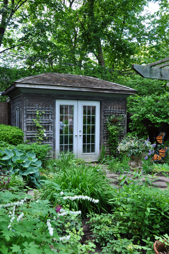 Three Dogs in a Garden Garden Sheds Everything from Classic to Pretty