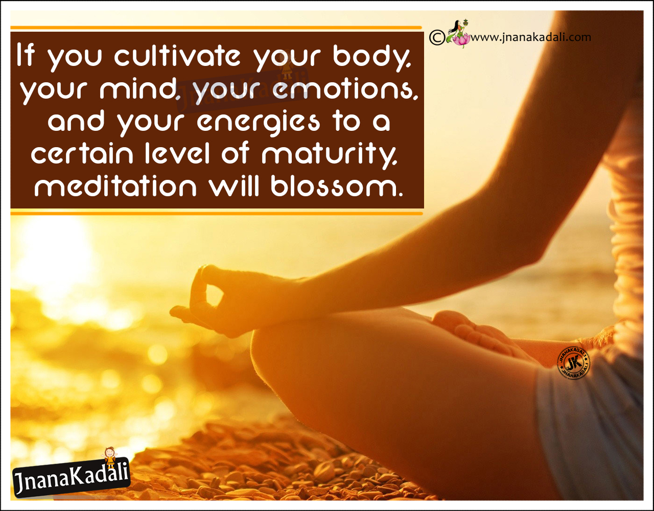 Importance of Meditation Quotes Sayings in English JNANA