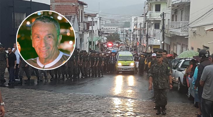 Familiares e amigos dão o último adeus ao Major Assunção