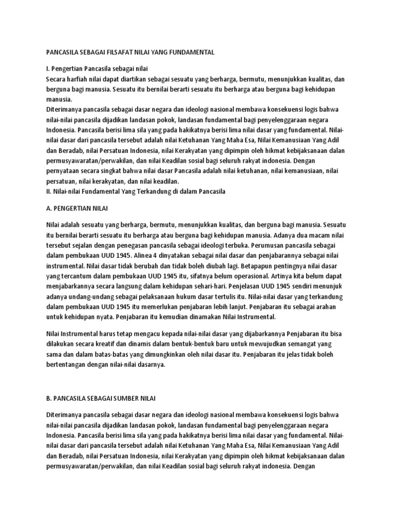 pengertian filsafat pancasila wood scribd indo