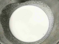 Smooth appam batter in a bowl for appam recipe
