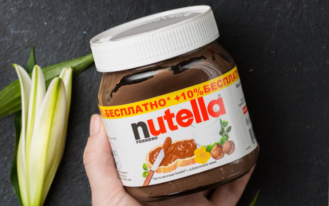 A jar of nutella