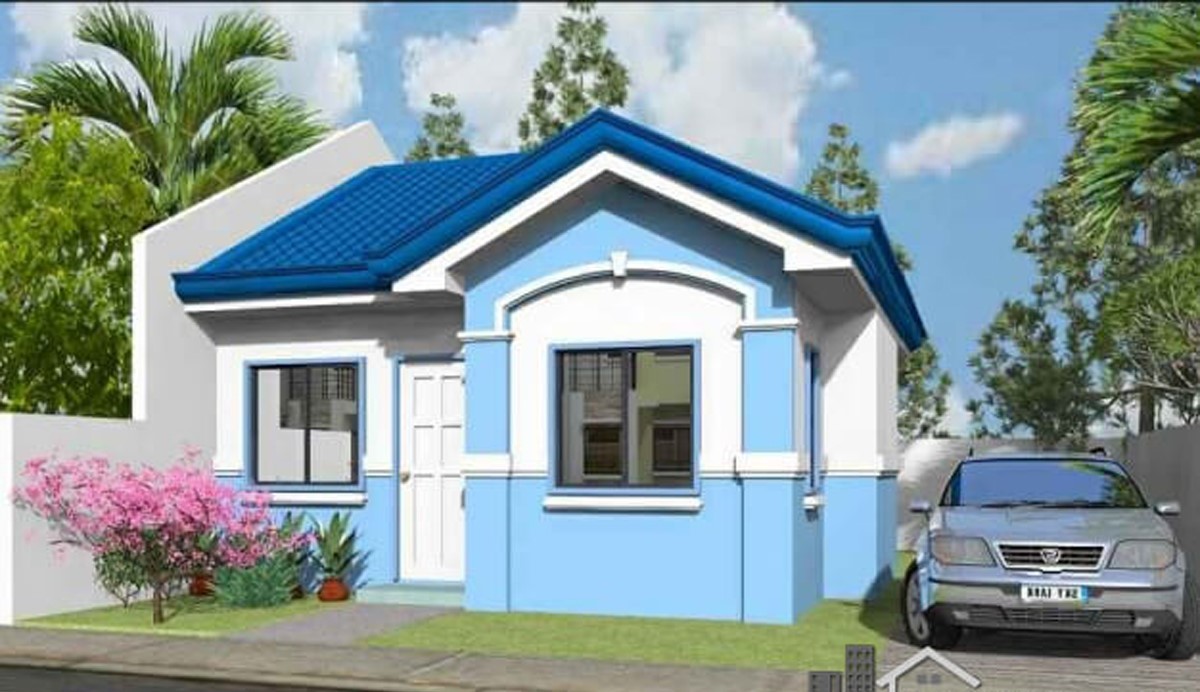 Color Blue Roof House Design Philippines WoodsInfo