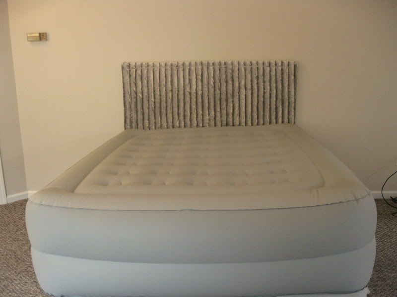 DIY Headboard and MakeBelieve Bed DIY Home Staging Tips