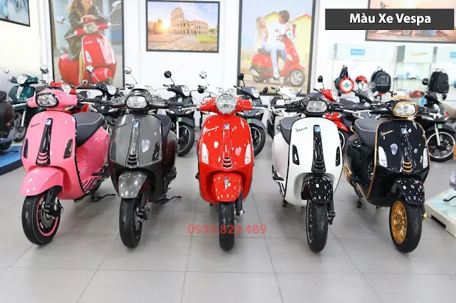 Dân tình đổ gục trước dàn xe Vespa Sprint 2022 Mê nhất màu hồng nhám với  màu tím