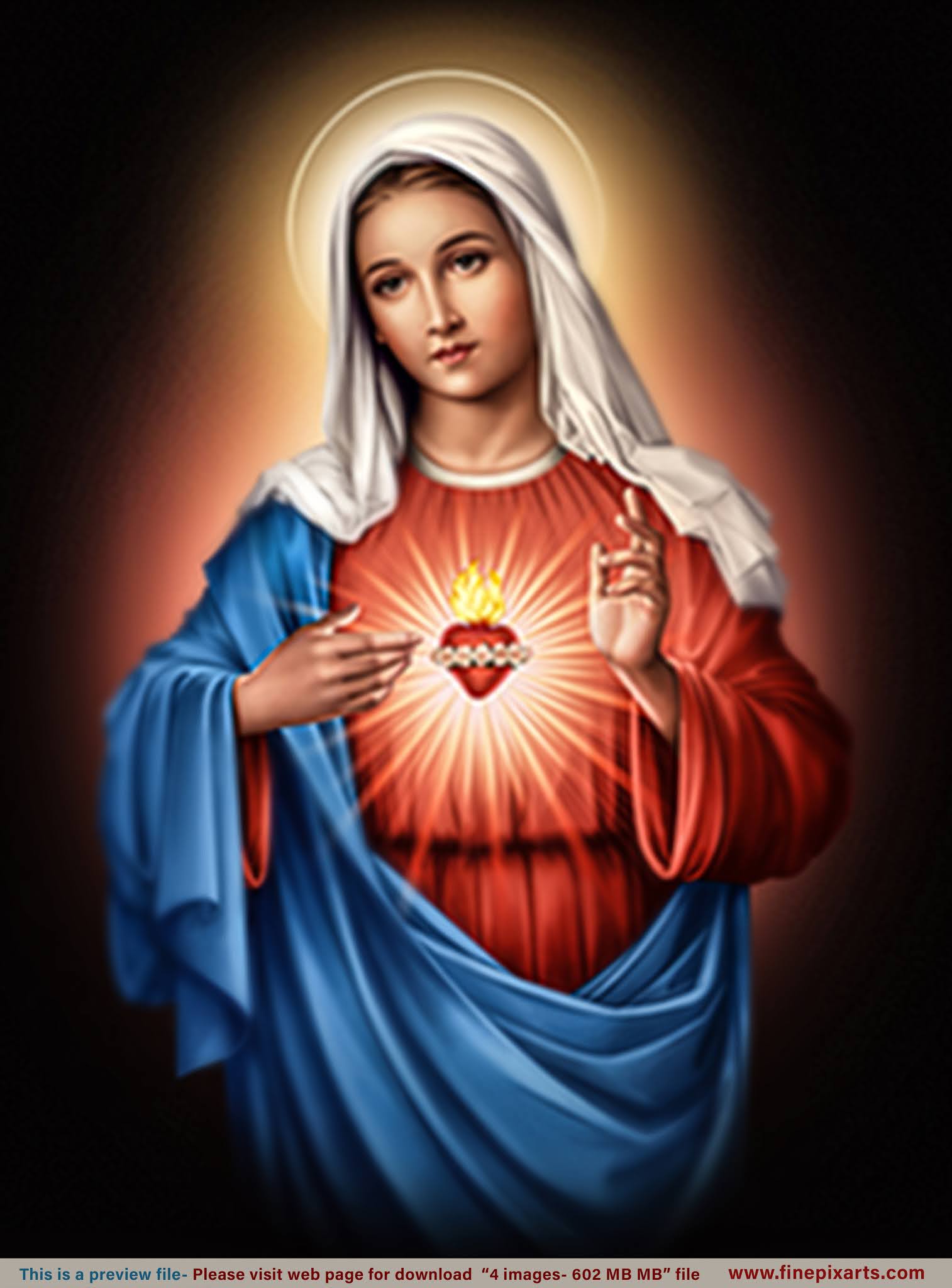 Immaculate Heart of Mary_Black_150 MB