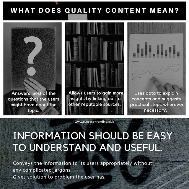 Quality Content Infographic