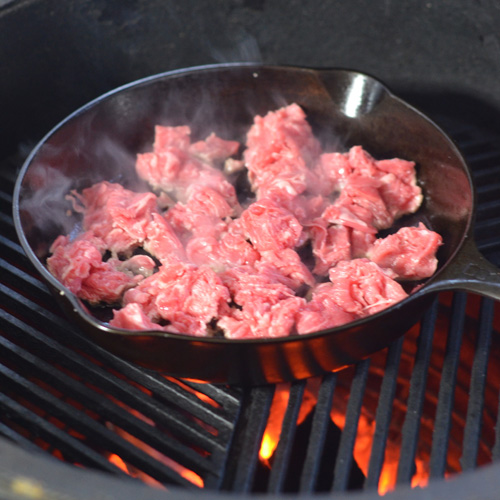 Shaved Steak Gyros on the Big Green Egg